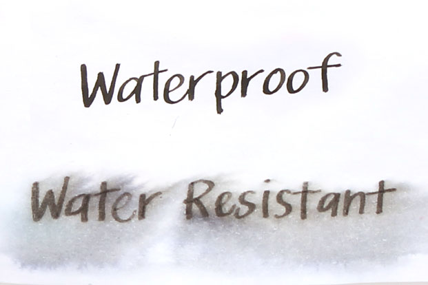 waterproof vs water resistance
