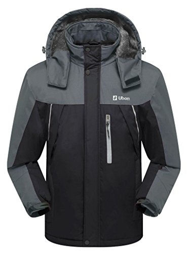 Ubon Men's Waterproof Windproof Snow Jacket